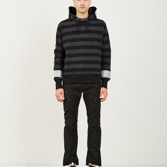 BNWT AW18 JUNYA WATANABE REFLECTIVE TAPE STRIP SWEATSHIRT S - Picture 14 of 15